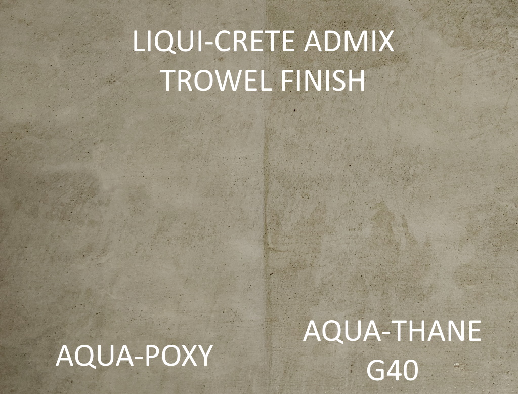 Aqua-Thane vs Aqua-Poxy on Liqui-Crete