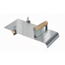 [KRA.<2.CF607] Kraft 12" x 5" Stainless Edger w/ 1/2" Adjustable Groover (3/8")