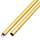 [KRA.<8.CC289SG] Kraft Aluminum Anodized Button Pole (Gold, 6', Button 1-3/4")