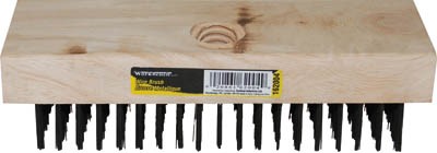 Workbench 6" x 7 Row Wire Brush w/ Threaded Hole