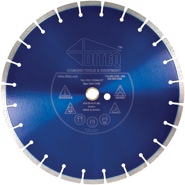 Diteq U-22 Segmented Diamond Blade