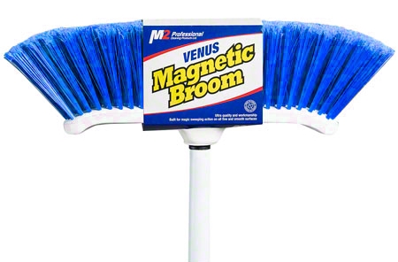 M2 Professional Curved Broom w/ 48" Metal Handle