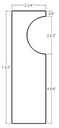 [VIE.<8.FAFB750/250] Vieira Flexible Foam Bullnose Formliner (7-1/2", ~2", 2-1/2" Half Round)