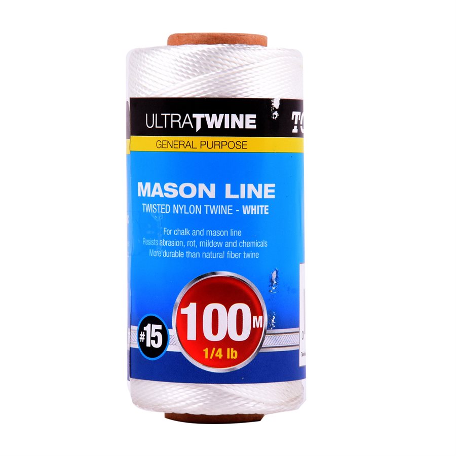 Toolway White Braided Nylon Mason Line