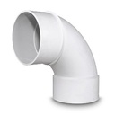 [TLW.W2.650275/040234] PVC 4" 90 Degree Elbow (Spigot x Hub)