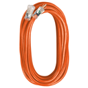 [VLT.<2.05-00343] Voltec Extension Cord with Lighted End (Orange/Black, 100', 14/3 AWG)