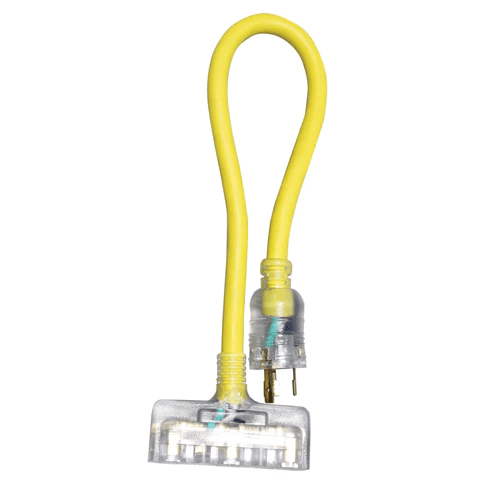 Voltec 3 Outlet Adapter with Lighted Ends