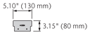 [ACO.WH.98462] ACO SlabDrain HK Series Closing End Cap (Galvanized Steel, 80 mm, 65 mm)