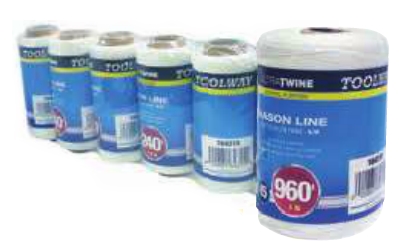 Toolway White Braided Nylon Mason Line