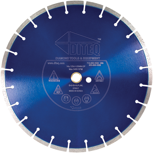 Diteq U-22 Segmented Diamond Blade