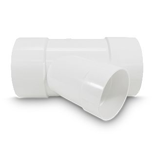 [TLW.W2.650135/040304] PVC 4" Wye (Hub x Hub x Hub)