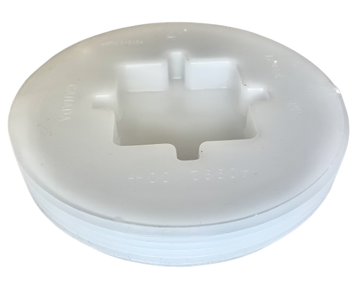 [PVC.W2.040992] PVC 4" Flush Plug MPT