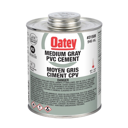 Oatey Medium Gray PVC Cement